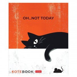 Тетрадь обложка пластик, А5 48л. скоба, линия, HATBER, Котэ (микс в спайке), 091627, 48Т5В2пл