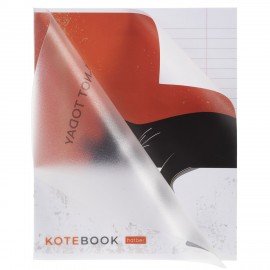 Тетрадь обложка пластик, А5 48л. скоба, линия, HATBER, Котэ (микс в спайке), 091627, 48Т5В2пл