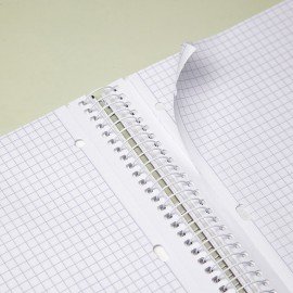 Тетрадь А4 160л. HATBER спираль, клетка, обложка твердая, глянцевая, 4 разделителя,Гр, 160Ттр4В1сп_355