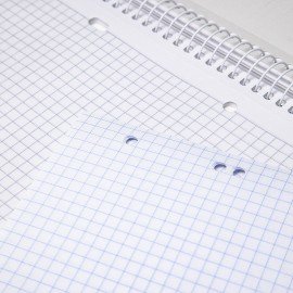 Тетрадь А4 160л. HATBER спираль, клетка, обложка твердая, глянцевая, 4 разделителя,Гр, 160Ттр4В1сп_355