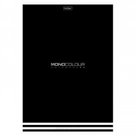 Тетрадь А4 96л. HATBER скоба, линия, матовая ламинация, тиснение, MONOCOLOUR (микс в, 96Т4лтВ2