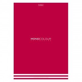 Тетрадь А4 96л. HATBER скоба, линия, матовая ламинация, тиснение, MONOCOLOUR (микс в, 96Т4лтВ2