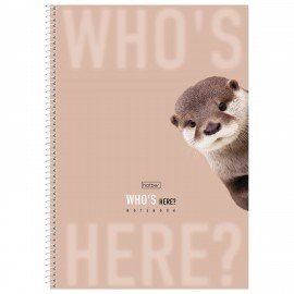 Тетрадь А4 96л. HATBER спираль, клетка, матовая ламинация, Кто здесь? (микс в спайке), 96Т4лВ1сп