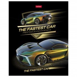 Тетрадь А5 48л. HATBER скоба, клетка, матовая ламинация, 3D фольга, Роскошь и стиль (, 48Т5лофВ1