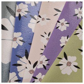 Тетрадь А5 96л. HATBER скоба, клетка, тиснение, Музыка цветов (микс в спайке), 093165, 96Т5тВ1