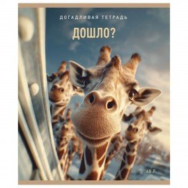 Тетрадь А5 48л. ПЗБМ скоба, клетка, матовая ламинация, конгрев, выб. лак, В смысле? (, 20378