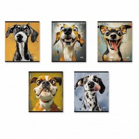Тетрадь А5 48л. ErichKrause, скоба, клетка, TWIN лак, Goofy (микс в спайке), 64871