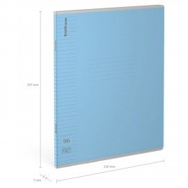 Тетрадь обложка пластик, А4 96л. скоба, линия, ErichKrause, CoverPrо fizzy (микс в спайке), 56414