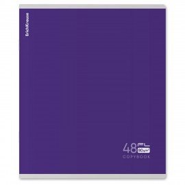 Тетрадь А5 48л. ErichKrause, скоба, клетка, Soft-touch+УФ, FL микс в спайке, 60623