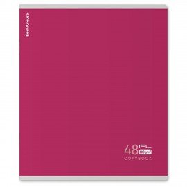 Тетрадь А5 48л. ErichKrause, скоба, клетка, Soft-touch+УФ, FL микс в спайке, 60623