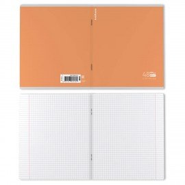 Тетрадь А5 48л. ErichKrause, скоба, клетка, Soft-touch+УФ, FL микс в спайке, 60623