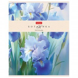 Тетрадь А5 48л. HATBER скоба, клетка, Soft-touch ламинация, Ботаника (микс в спайке),, 48Т5лВ1