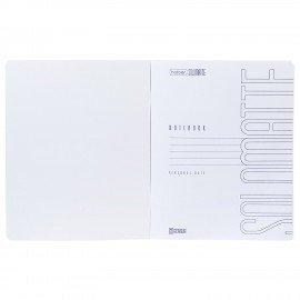 Тетрадь А5 48л. HATBER скоба, линия, Soft-touch ламинация, SoloMatte_Сапфир, 092751, 48Т5лВ2