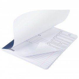 Тетрадь А5 48л. HATBER скоба, линия, Soft-touch ламинация, SoloMatte_Сапфир, 092751, 48Т5лВ2