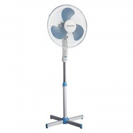 Вентилятор напольный SONNEN FS40-A104 Line, 45 Вт, 3 скоростных режима, белый/синий, 451034