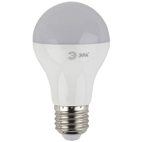Лампа светодиодная ЭРА, 10 (70) Вт, цоколь E27, груша, холодный белый свет, 25000 ч., LED smdA60-10w-840-E27ECO