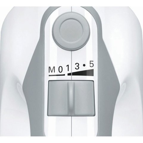 Миксер BOSCH MFQ36440, 450 Вт, 5 скоростей, 2 венчика, 2 крюка для теста, серый