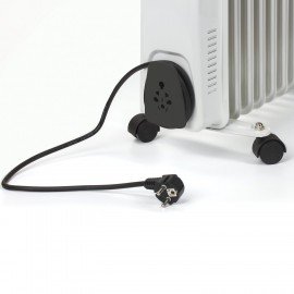 Обогреватель масляный SONNEN DFS-11, 2500 Вт, 11 секций, белый, 453500