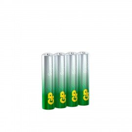Батарейки КОМПЛЕКТ 4 шт., GP Super, AAA (LR03, 24А), алкалиновые, мизинчиковые, в пленке, 24ARS-2SB4