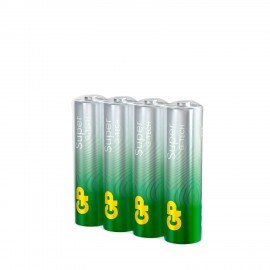 Батарейки КОМПЛЕКТ 4 шт. GP Super G-Tech AA (LR06, 15А), алкалиновые, пальчиковые, в пленке, 15AA21RA, 15ARS-2SB4