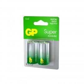 Батарейки GP Super, С (LR14, 14А), алкалиновые, КОМПЛЕКТ 2 шт., блистер, 14A-2CR2