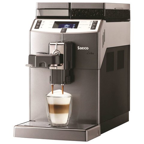 Кофемашина SAECO LIRIKA One Touch Cappuccino, 1850 Вт, объем 2,5 л, емкость для зерен 500 г, автокапучинатор, серебристая, 10004768