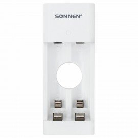 Зарядное устройство с аккумуляторами 2 шт. AA (HR6), 2700 mAh, SONNEN BC2, в блистере, 454239