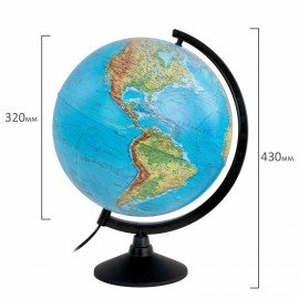 Глобус физический / политический Globen "Классик", 32 см, с подсветкой, К013200101