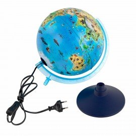 Глобус зоогеографический GLOBEN "Классик Евро", 25 см, с подсветкой, детский, Ке012500270