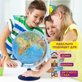 Глобус физический / политический GLOBEN "Классик Евро", 25 см, с подсветкой, Ке012500191