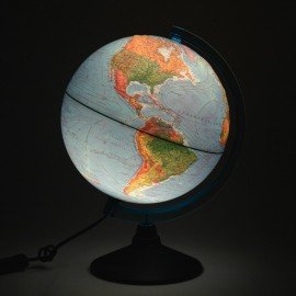 Глобус физический / политический GLOBEN "Классик Евро", 25 см, рельефный, с подсветкой, Ке022500195