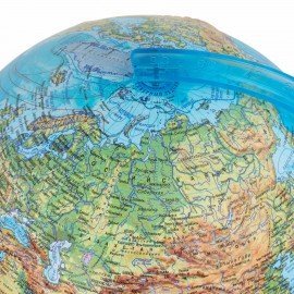 Глобус физический / политический GLOBEN "Классик Евро", 25 см, рельефный, с подсветкой, Ке022500195