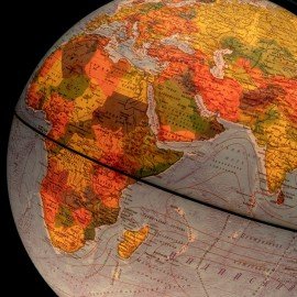 Глобус физический / политический GLOBEN "Классик Евро", 25 см, рельефный, с подсветкой, Ке022500195