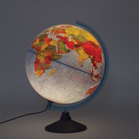 Глобус интерактивный физический/политический Globen, диаметр 320 мм, с подсветкой, INT13200288