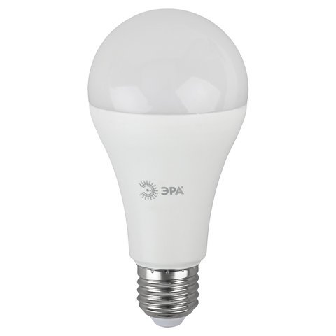 Лампа светодиодная ЭРА, 21 (175) Вт, цоколь E27, груша, теплый белый, 25000 ч, smdA65-21w-827-E27