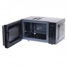 Микроволновая печь без поворотного стола BRASSON MW2390D-11GP, ГРИЛЬ, 9 ПРОГРАММ, 23 л, 900 Вт, сенсорное управление, черная, 454981