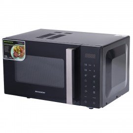 Микроволновая печь без поворотного стола BRASSON MW2390D-11GP, ГРИЛЬ, 9 ПРОГРАММ, 23 л, 900 Вт, сенсорное управление, черная, 454981