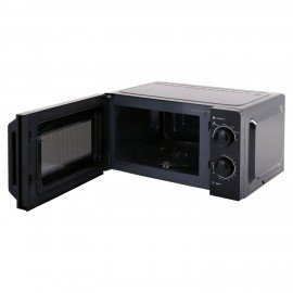 Микроволновая печь SONNEN MW2070BL-6MB, 20 л, 700 Вт, таймер, механическое управление, ручка, черная, 454983