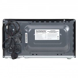 Микроволновая печь SONNEN MW2070BL-6MB, 20 л, 700 Вт, таймер, механическое управление, ручка, черная, 454983