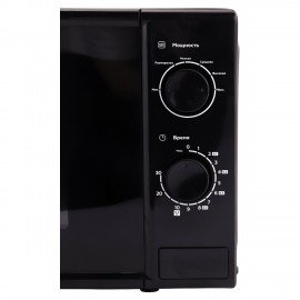 Микроволновая печь SONNEN MW2070BL-6M, 20 л, 700 Вт, таймер, механическое управление, кнопка, черная, 454984
