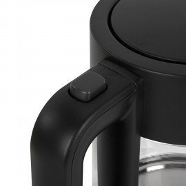 Чайник электрический BRASSON KT-727, 1,7 л, 2200 Вт, стекло, графит, подсветка, 455190