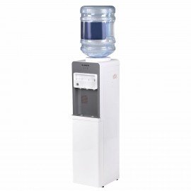 Кулер для воды SONNEN FSC-03BA, напольный, НАГРЕВ/ОХЛАЖДЕНИЕ КОМПРЕССОРНОЕ, 3 крана,серый, 455417