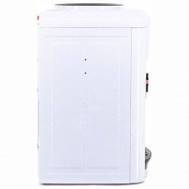 Кулер-водонагреватель БЕЗ ОХЛАЖДЕНИЯ, AQUA WORK 0.7-TKR, настольный, 2 крана, белый/черный, 24608