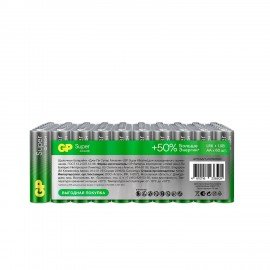 Батарейки GP Super, AA (LR6, 15А), алкалиновые, пальчиковые, КОМПЛЕКТ 60 шт., 15A-2CRVS60