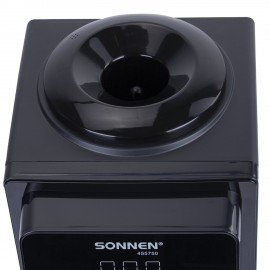 Кулер для воды SONNEN TSE-02FBP, настольный, НАГРЕВ/ОХЛАЖДЕНИЕ ЭЛЕКТРОННОЕ, 2 крана, антрацит, 455750
