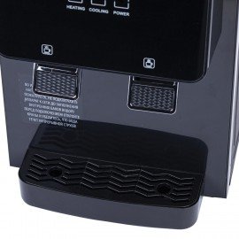 Кулер для воды SONNEN TSE-02FBP, настольный, НАГРЕВ/ОХЛАЖДЕНИЕ ЭЛЕКТРОННОЕ, 2 крана, антрацит, 455750