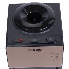 Кулер для воды SONNEN TSE-03BBP, настольный, НАГРЕВ/ОХЛАЖДЕНИЕ ЭЛЕКТРОННОЕ, 3 крана, черный/бежевый, 455751