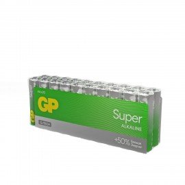 Батарейки GP Super, AA (LR6, 15А), алкалиновые, пальчиковые, КОМПЛЕКТ 20 шт., 15A-2CRVS20, GP 15A-2CRVS20