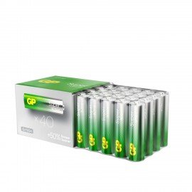 Батарейки GP Super, AA (LR6, 15А), алкалиновые, пальчиковые, КОМПЛЕКТ 40 шт., 15A-2CRVS, GP 15A-2CRVS40