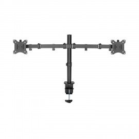 Кронштейн для двух мониторов настольный VESA 75х75, 100х100, 17"-32", до 16 кг, SONNEN STATIC, 455943